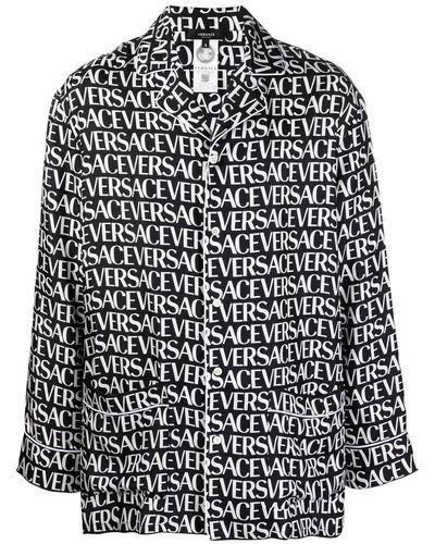 Versace Camicia con stampa - Nero