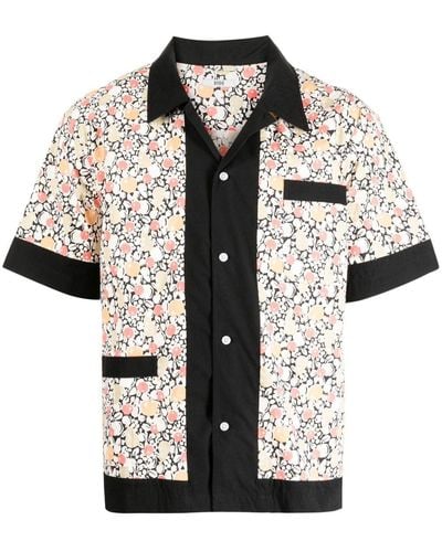 Bode Pomme-Fruit Short Sleeve Shirt - Negro