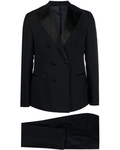 Eleventy Two-piece Double-breasted Suit - Black