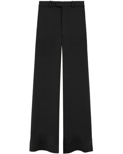 Saint Laurent Tailored Crepe Pants - Black