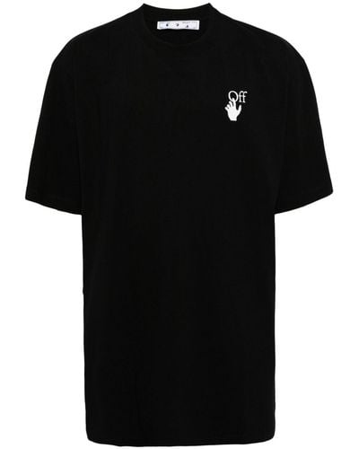 Off-White c/o Virgil Abloh Marker Crew-neck Cotton T-shirt - Black