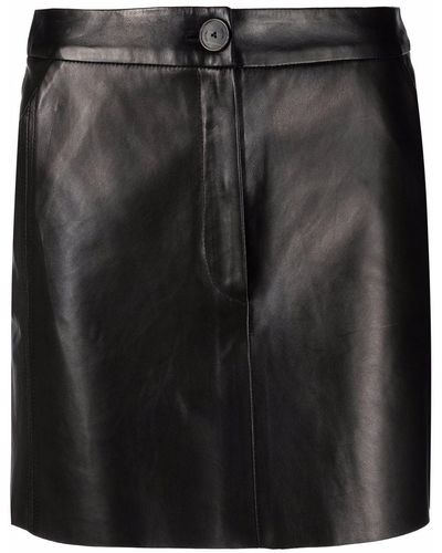DROMe Minifalda con cintura alta - Negro