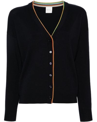 Paul Smith Knitted Buttoned Cardigan - Black