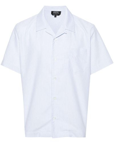 A.P.C. Lloyd Striped Shirt - White
