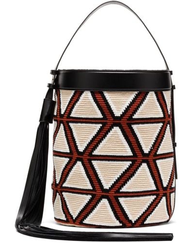 AZ FACTORY Woven-design Bucket Bag - Black