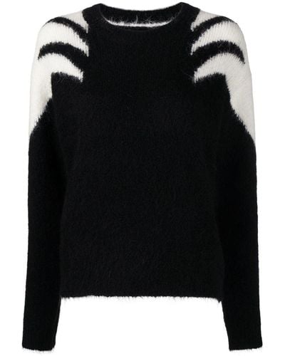 RTA Oversized Crewneck Sweater - Black