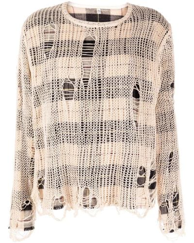 R13 Layered Cotton Jumper - Natural