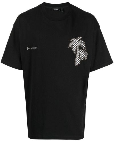 FIVE CM Camiseta con estampado gráfico - Negro