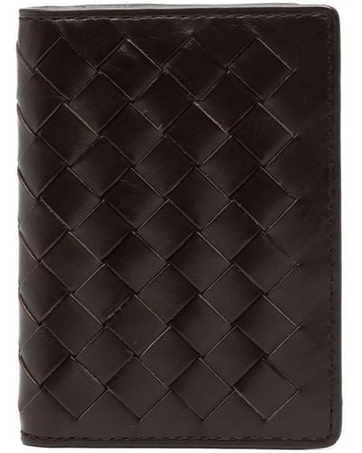 Aspinal of London Folded Leather Card Holder - Black