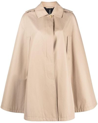 Mackintosh Manteau en coton Halleigh à cape superposée - Neutre