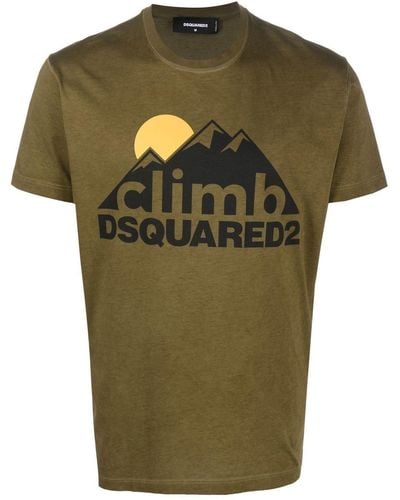 DSquared² T-shirt Climb à logo imprimé - Multicolore