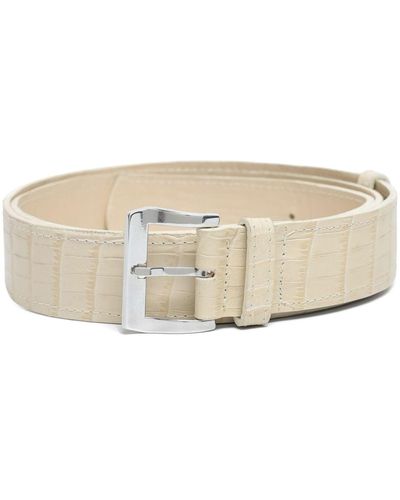 Sarah Chofakian Ceinture Jenny en cuir - Neutre