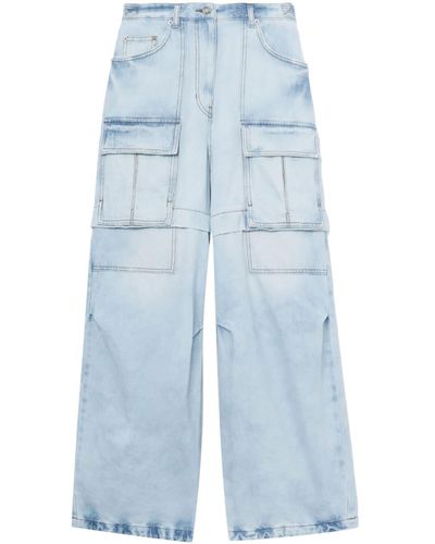 Juun.J Cargo-pocket Wide-leg Jeans - Blue