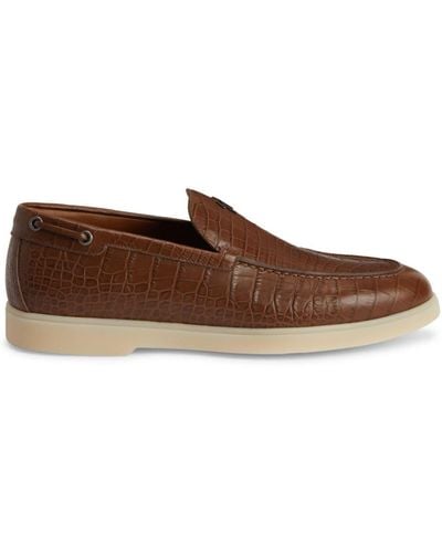 Giuseppe Zanotti The Maui Leather Loafers - Brown