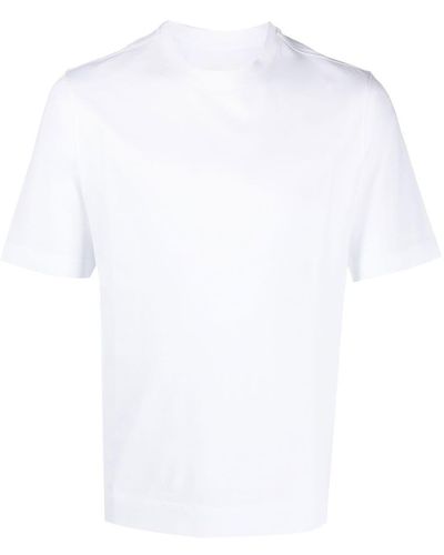 Circolo 1901 Short-sleeved Piqué-weave T-shirt - White