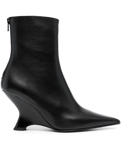 Pinko 90mm Ankle Leather Boots - Black