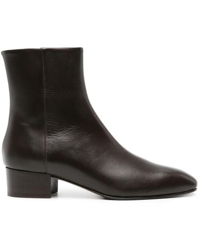 SCAROSSO Ambra35mm Leather Boots - Black