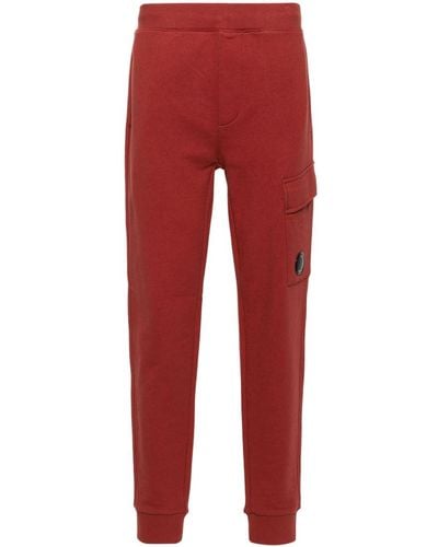 C.P. Company Lens-detailed Cotton Track Trousers - Red