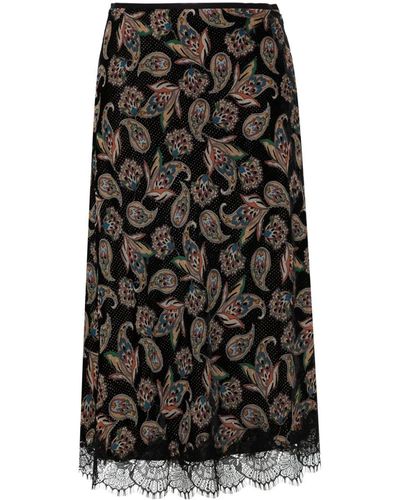 Ba&sh Rita Midi Skirt - Black