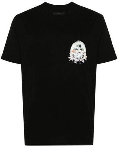 Amiri Camiseta con estampado Cherub - Negro