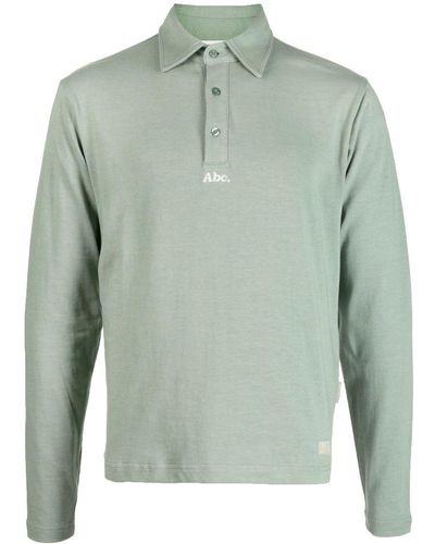 Advisory Board Crystals Embroidered-logo Polo-style Jumper - Green