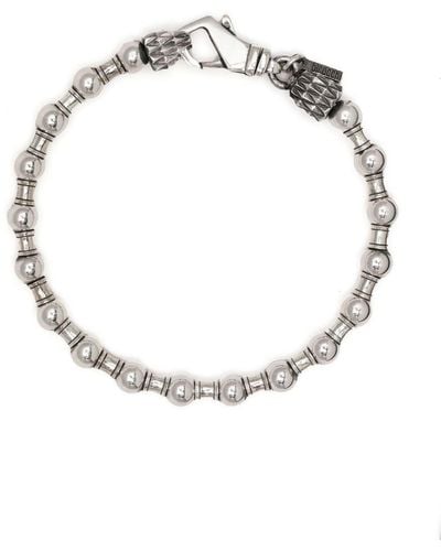 Emanuele Bicocchi Bead-embellished Bracelet - Metallic