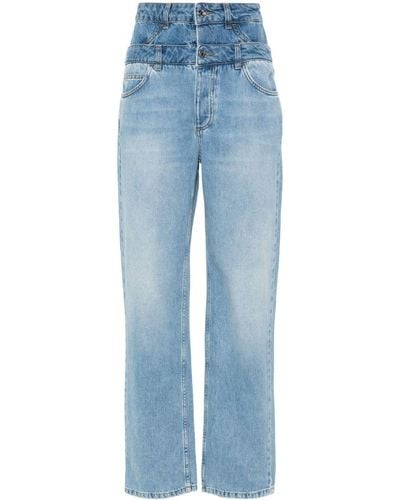 Liu Jo High-rise straight-leg jeans - Blau