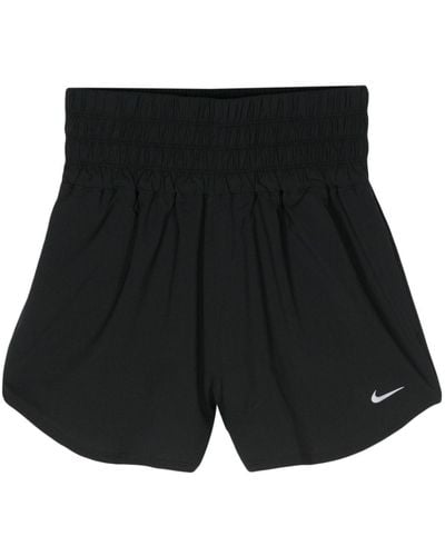 Nike Swoosh-print Shorts - Black