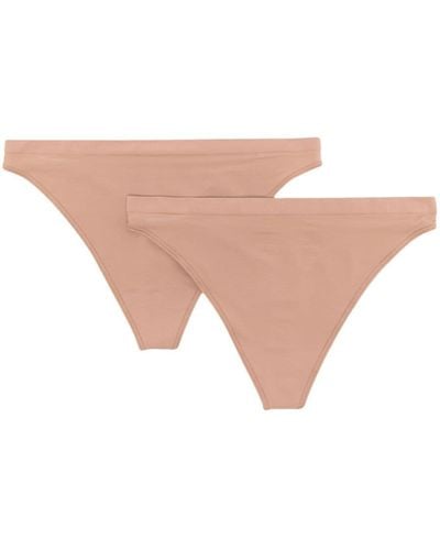 Wolford Seamless High-cut Thongs (pack Of Two) - Pink