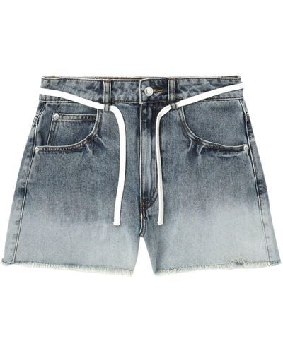 Izzue Jeans-Shorts mit Farbverlauf-Waschung - Blau