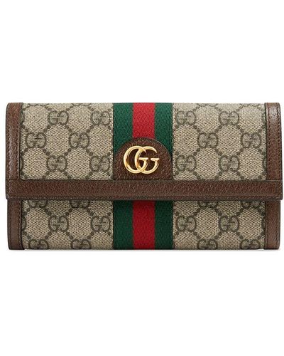Gucci Ophidia Continental Brieftasche Mit GG - Mehrfarbig