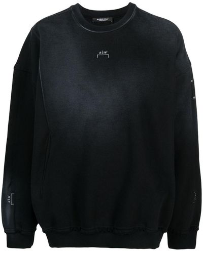 A_COLD_WALL* Logo-embroidered Cotton Sweatshirt - Black