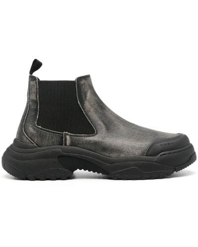 GmbH Stonewashed Chelsea Boots - Black