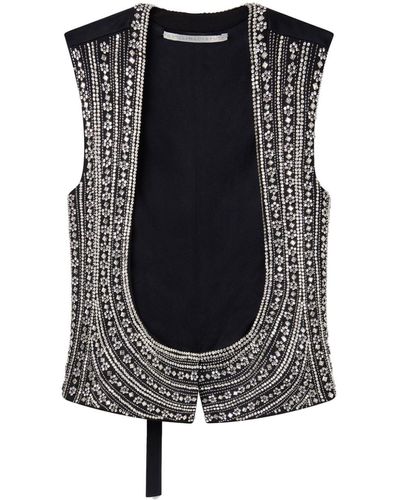 Stella McCartney Crystal-embellished Vest - Black
