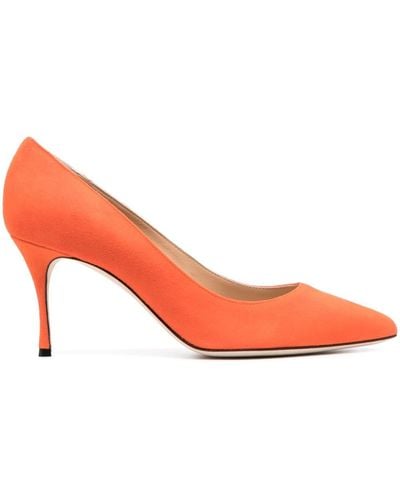 Sergio Rossi 80mm Pointed-toe Pumps - Pink