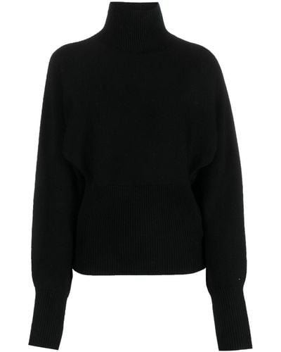Calvin Klein リブニット タートルネック セーター - ブラック
