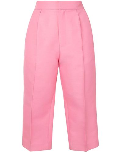 Dice Kayek Tailored Capri Trousers - Pink