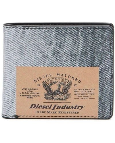 DIESEL Jackron Bi-fold Coin S Wallet - Grey