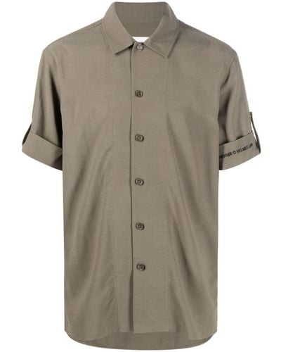 Helmut Lang Short-sleeve Button-up Shirt - Green