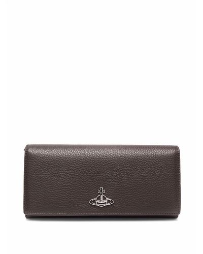 Vivienne Westwood Orb-logo Leather Wallet - Grey