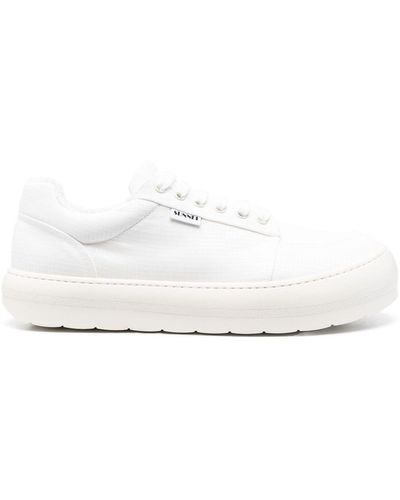 Sunnei Leather Low-top Trainers - White