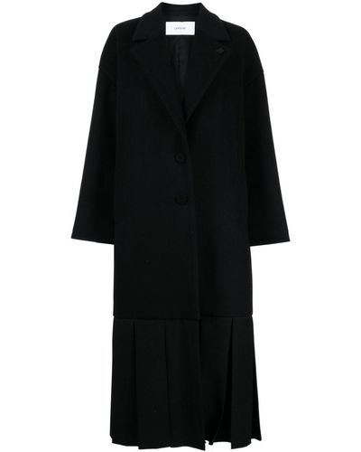 Lardini Manteau à ourlet contrastant - Noir