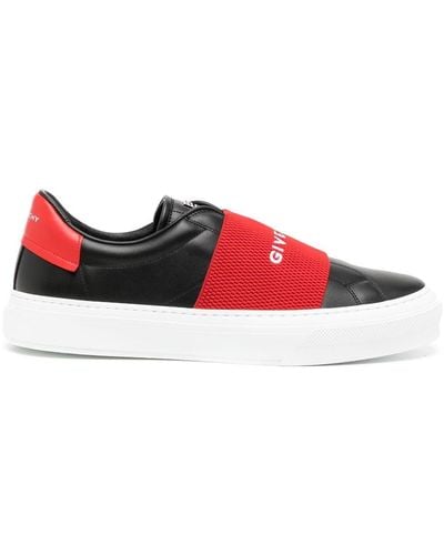 Givenchy City Sport Trainers In Leather - Red