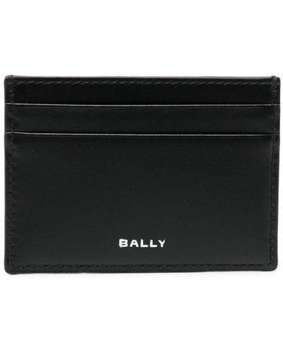 Bally Porte-cartes à détail rayé - Noir