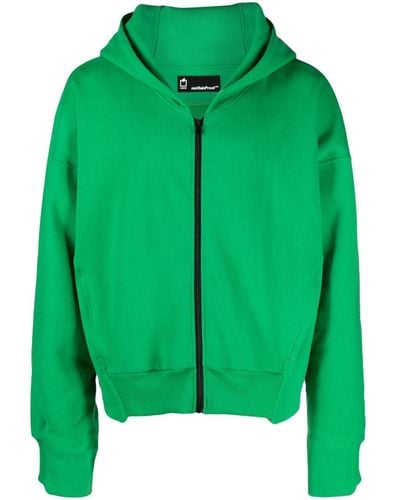 Styland Hooded Organic Cotton Jacket - Green