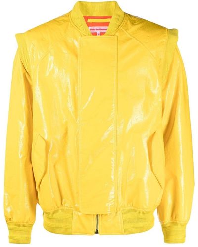 Walter Van Beirendonck Removable Sleeves Bomber Jacket - Yellow