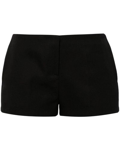 The Attico Low-rise Tailored Mini Shorts - Black