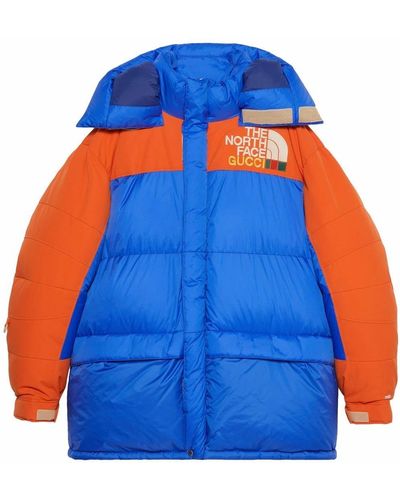 Gucci X The North Face Down Coat - Blue