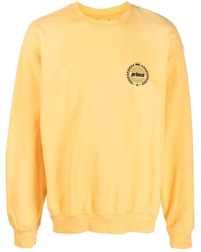 Sporty & Rich Prince Graphic-print Sweatshirt - Yellow