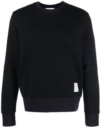 Thom Browne Sweater Met 4 Strepen - Blauw